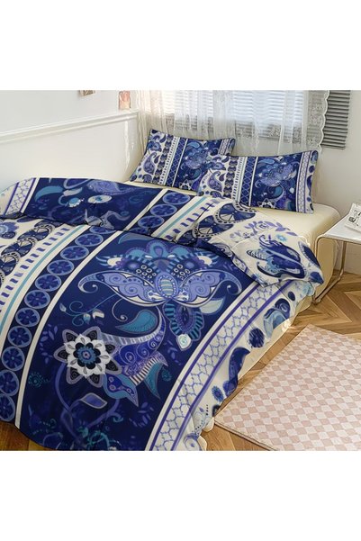 LEADER GLOBAL Beautiful Bohemian Pattern Bedding Set 3 Pieces, Soft Sleep Bed...