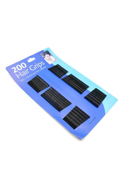 global fashion Agrafe de păr, pachet de 200 (4,5 cm × 150, 6,5 cm × 50)