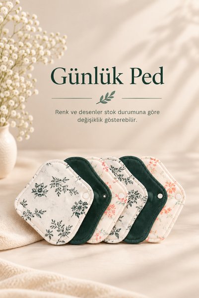 Going Zeero Yıkanabilir Regl Pedi (%100 Pamuk 6'lı Günlük Ped)