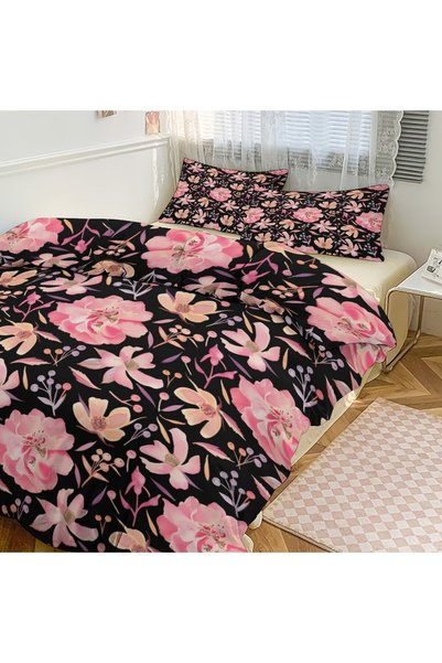 LEADER GLOBAL Boho All Season 3 Pieces Duvet Cover Set, Bedroom Bedding Kit