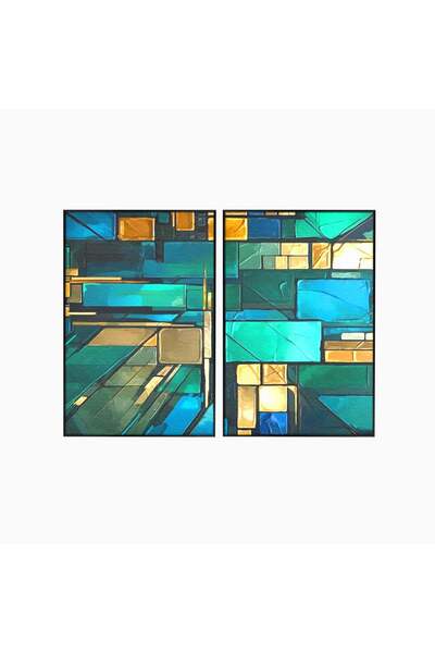 Luxcanva Set 2 Tablouri Canvas Intre adanc si lumina 160x120 cm (2 x 80x120) ...
