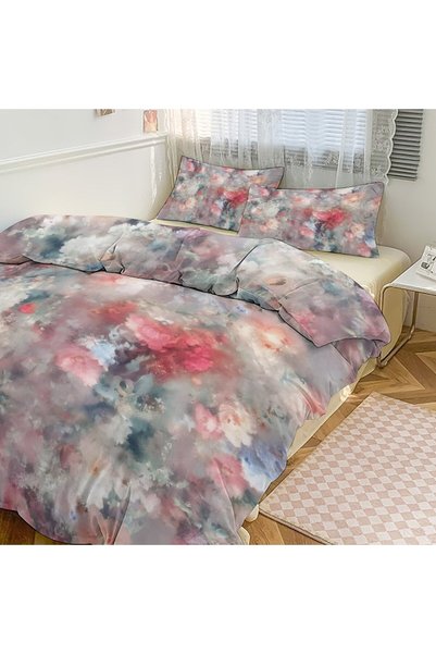 LEADER GLOBAL Nice Stylish Bohemian Duvet Cover Set 3 Pieces, Home Bedding