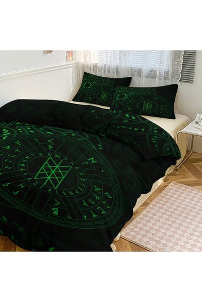 LEADER GLOBAL Boho Classic Design 3 Pieces Duvet Cover Set, Fashion Bedding