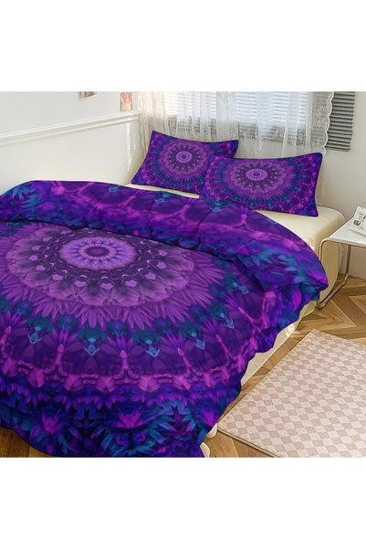 LEADER GLOBAL Stylish Boho Sleep Bedding Set 3 Pieces, Premium Home Bedding