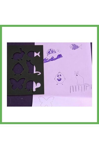 TheGencoo 3D-Printed Animal Figures Drawing Template - Multiple Design Templa...