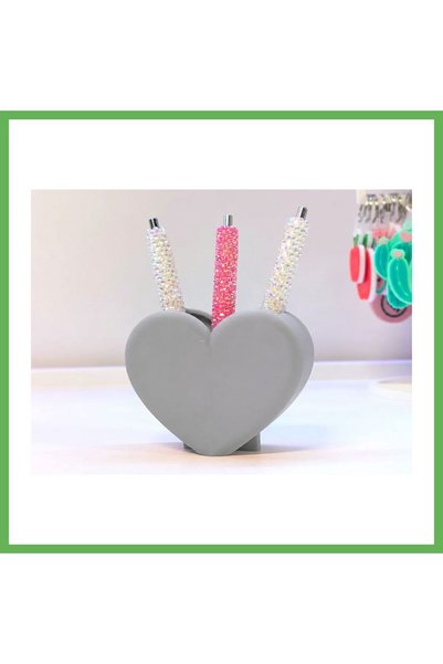 TheGencoo 3D-Printed Shaped Pencil Holder - Desktop Organizer - Gray GEN01