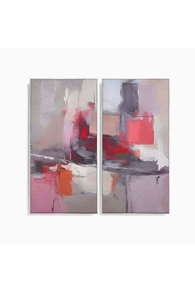 Luxcanva Set 2 Tablouri Canvas Transformare Graduala 120x120 cm (2 x 60x120) ...