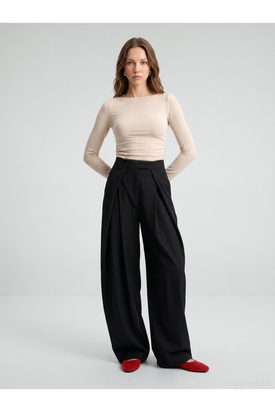 Dilvin 33270 Sıcak Tutan Kayık Yaka Bra-Free Top