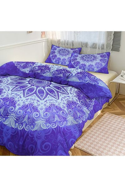 LEADER GLOBAL Boho Modern Bedding Set 3 Pieces, Soft Household Bedroom Bedding