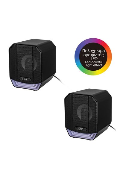 JMB Boxe Gaming 6 W cu USB și Iluminare RGB LED, Sunet pentru PC, Laptop și S...