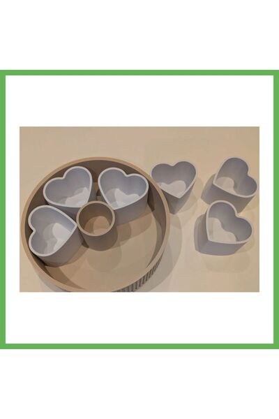 TheGencoo 3D-Printed Segmented Rotating Snack Serving Tray with Central Sauce...