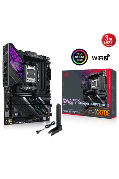 ASUS ROG STRIX X870E-E GAMING WIFI7 NEO DDR5 HDMI PCIE 5.0 AM5 ATX Anakart