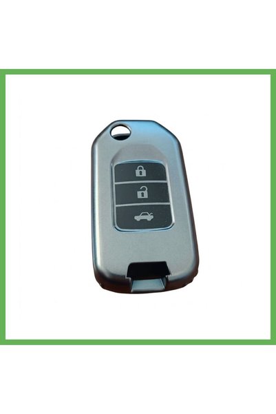 TheGencoo Honda FC5/H-RV/C-RV Compatible Silicone Car Key Fob Keychain, Gray ...