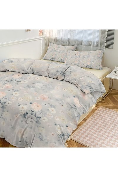 LEADER GLOBAL Chic Boho Household Bedding Set 3 Pieces, All Season Duvet Kit