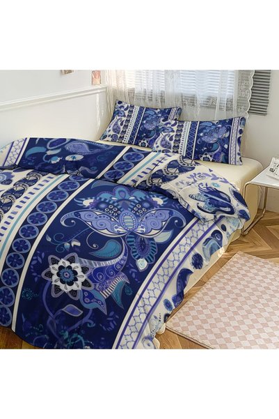 LEADER GLOBAL Beautiful Bohemian Pattern Bedding Set 3 Pieces, Soft Sleep Bed...