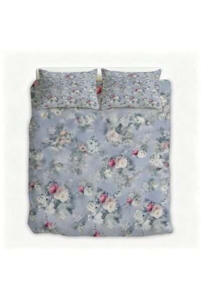 LEADER GLOBAL Soft Flannel 3Pcs Duvet & Pillow Covers, Boho Style Home Beddin...