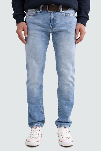 Big Star Blugi barbatești slim fit bleu deschis Terry Slim 252 W33 L36