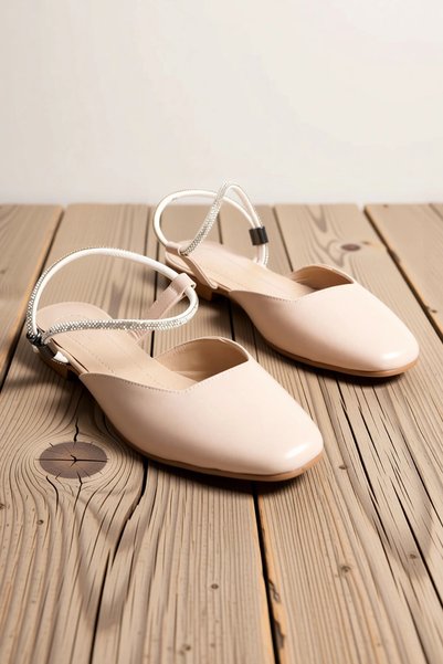 BENERLY Women's Elastic-Banded Orthopedic Sole Ankle-Strap Ballet Flats with ...