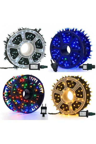 NO BRAND Pachet 2 buc - Instalatie LED Craciun liniara, 50 / 100 metri - 2 x ...