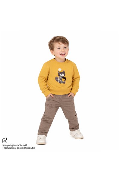 Chicco Costumas copii bluza si pantaloni, maro inchis, 00885-69MFCO