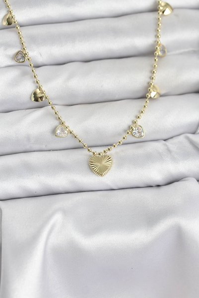 Skygo Brass Gold Color Model Women's Necklace Tj-Bko10643