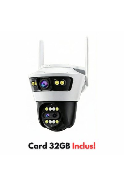 NO BRAND Camera de Supraveghere Jortan 5 Pro Wifi, 9 Megapixeli, Zoom 8X, Nig...