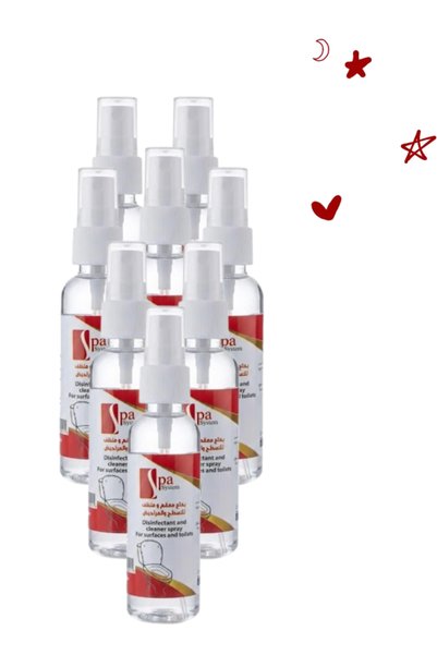 Spa System 8 Pieces Disinfectant And Cleaner Spray For Surfaces And Toilets