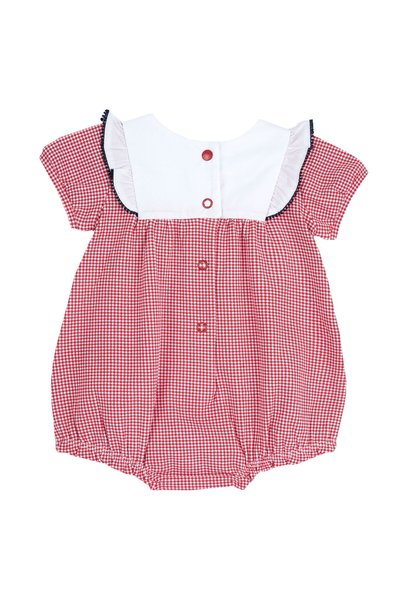 Chicco Salopeta bebelusi Chicco, alb cu rosu, 57196-68MFCI
