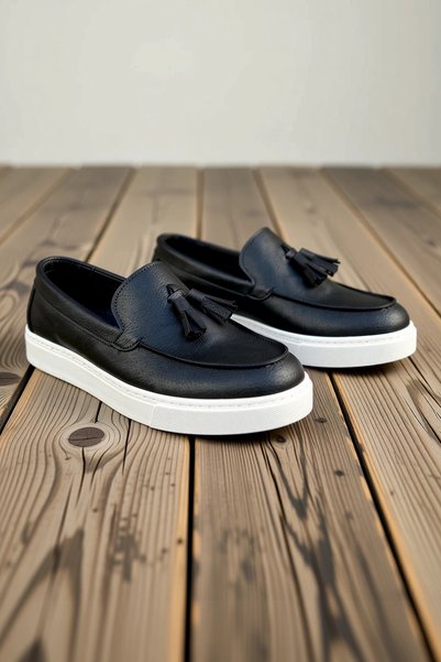 BENERLY Men's Laceless, Tasseled, Orthopedic Sole, Casual Shoes with Non-Slip...