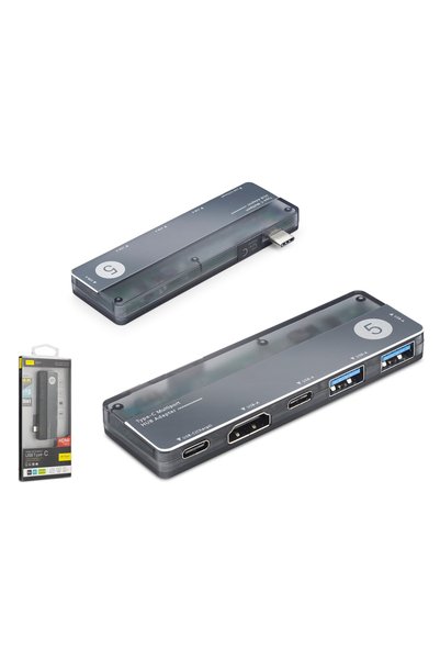 Marsilyan Type-c 3.1 Gen1 Hub Pd Hdmı 4K 5 Port 5 Gbps Alüminyum Gri TUH353 TG-BSVA43