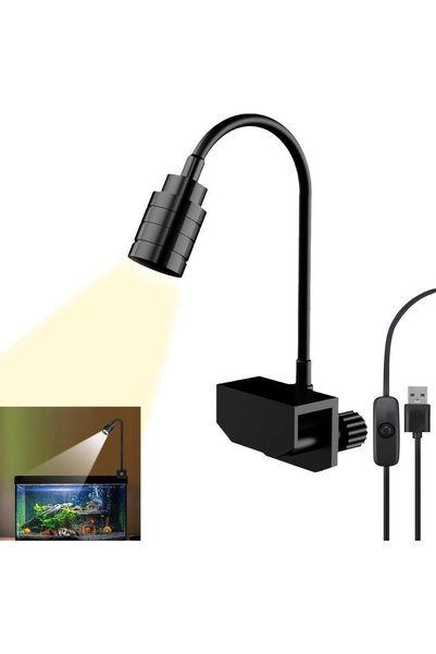 Amıgurumiadası مصباح LED لحوض السمك من UMia، يعمل بالطاقة عبر USB، مصباح لحوض...