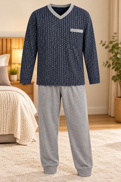Generic Brand Pijamale barbati bumbac, mai multe marimi, culori disponibile