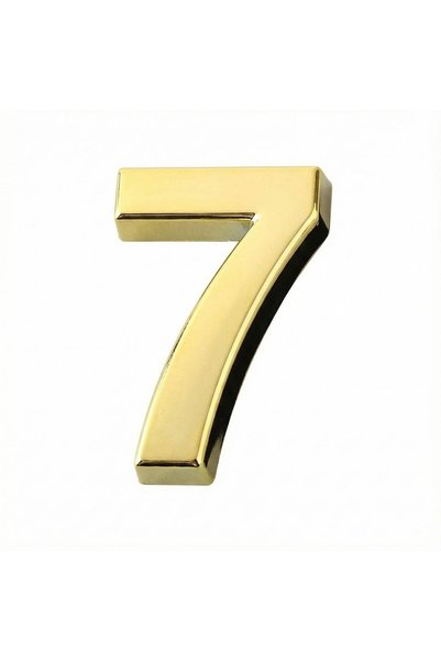 GoodTool 7cm Gold Self-Adhesive 3D Raised House Number Door Sign for Home Off...