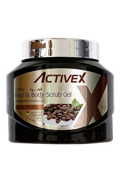 Activex جل تقشير للوجه والجسم برائحة القهوة، 500 مل.