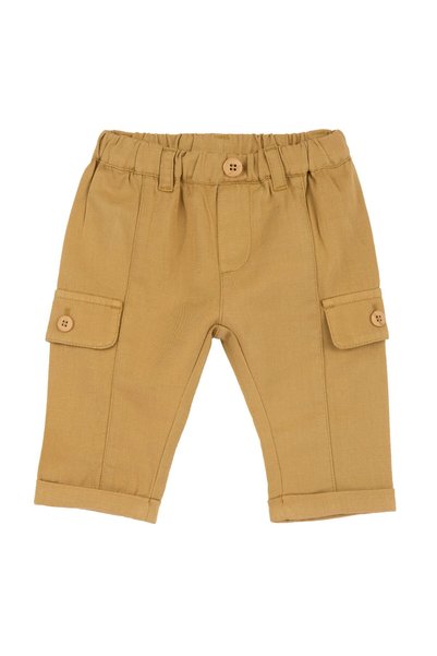 Chicco Pantaloni copii Chicco, galben cu model, 01872-70MFCO
