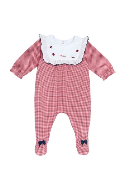 Chicco Salopeta bebelusi Chicco, alb cu rosu, 27259-68MFCI