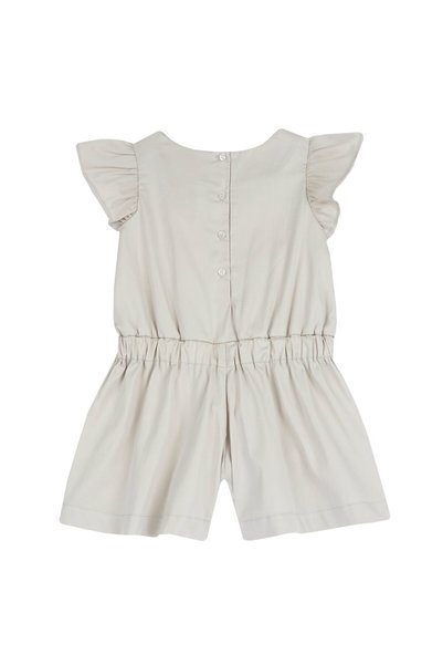 Chicco Salopeta satin bebe Chicco, bej cu model, 95652-68MC