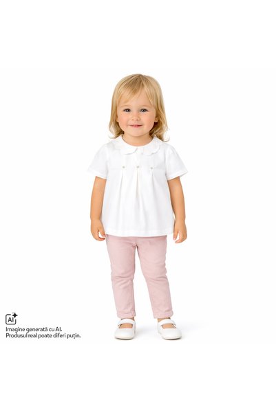 Chicco Camasa copii din poplin, Alb, 01684-70MFCO