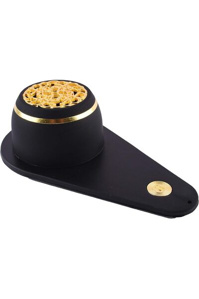 A HOME CONCEPT Home Concept Portable Silicone Incense Burner Black