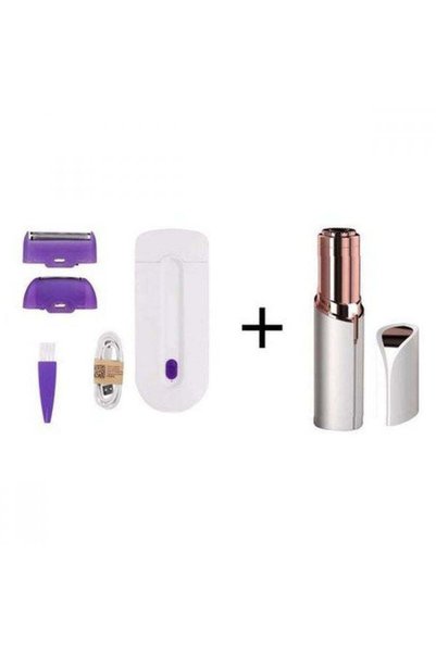 NO BRAND Pachet cosmetic complet: Epilator corp + Trimmer facial