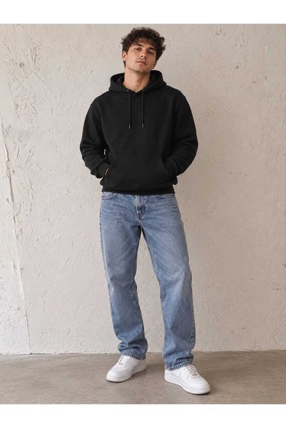 FASHION Blugi Only pentru Bărbați cu Croială Straight / Loose, Denim din Bumb...