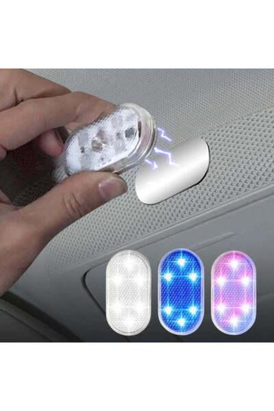 NO BRAND Set 4 Lampi LED Touch Senzor 7 Culori RGB pentru Interiorul Masinii