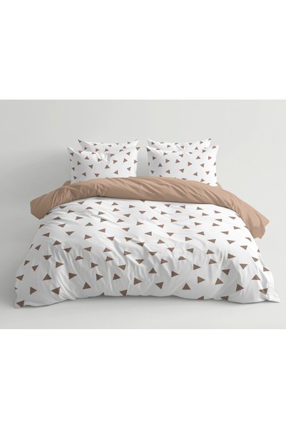 SOFTDREAM Soft Dreams Euro Duvet Cover Set 200 x 220 cm Triang Latte