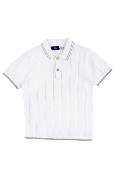 Chicco Tricou polo copii Chicco, crem, 33657-68MC