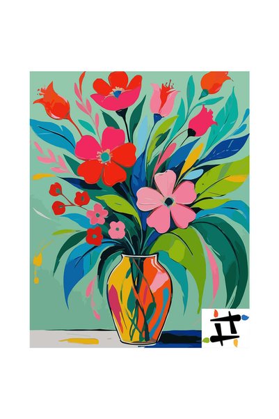 Painting-numbers Set pictura pe numere Carnavalul petalelor 6721, panza pe ra...