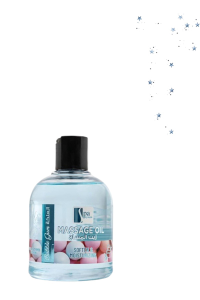 Spa System Bubble Gum Massage Oil Soften & Moisturizing