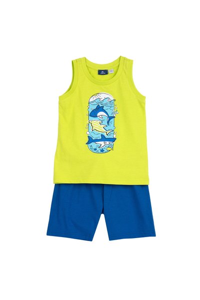 Chicco Costum plaja copii Chicco, maieu si pantaloni, verde, 01220-70MC
