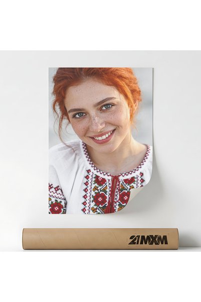 21mxm Poster Decorativ Tematică Romanian Heritage & Traditional Fashion - 'Re...