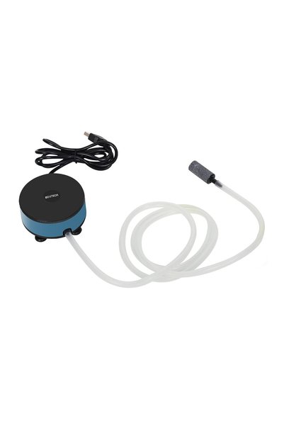 boxtech مضخة هواء للأحواض السمكية، مضخة هواء USB للأحواض السمكية، 1 واط