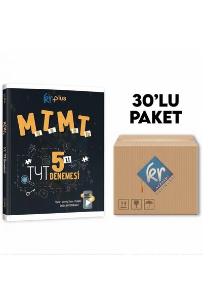 KR Akademi Yayınları TYT MATEMATİK 5'Lİ DENEME SETİ OKUL PAKETİ (AVANTAJLI 30...